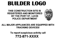 Example of target hardening of construction equipment