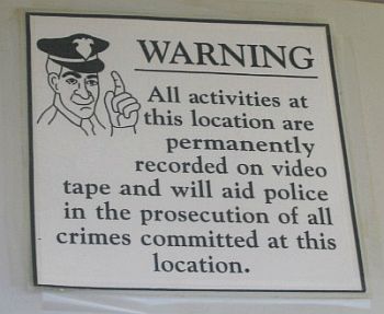 An unobstructed view of the entrance and interior of the store provides natural surveillance that increases the risk of apprehension for the offender.