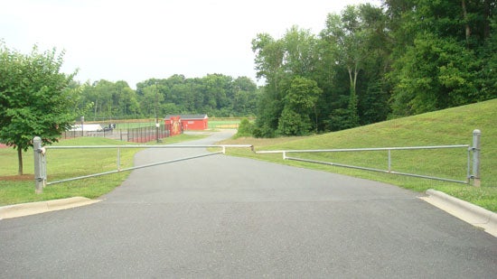 Gates preventing
vehicle access to the park after hours can help to reduce crime and disorder.